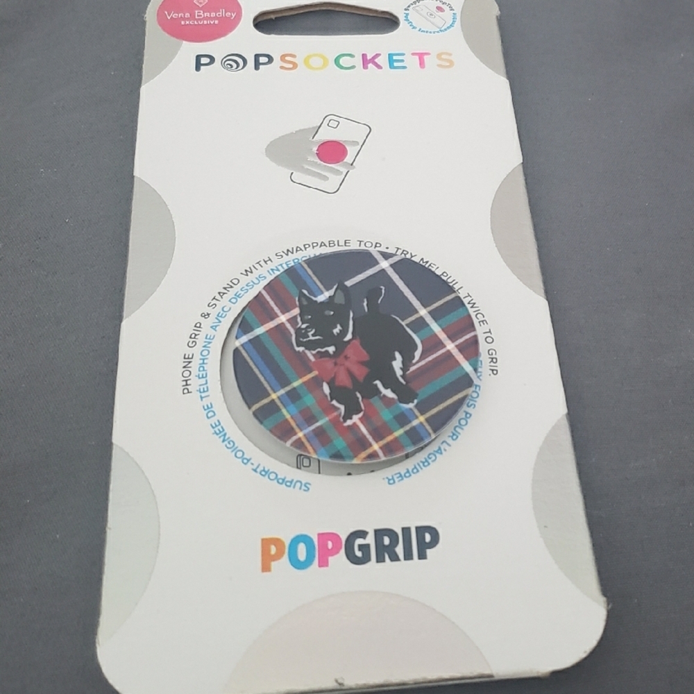 Vera Bradley Black Phone Cover Grip Stand